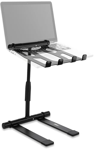 Pyle Laptop Ständer Höhenverstellbar – MacBook Stand/Laptop Stand for Desk – Laptopständer geeignet als MacBook Ständer & Notebook Ständer, Portable Laptop Halterung für den Schreibtisch aus Stahl
