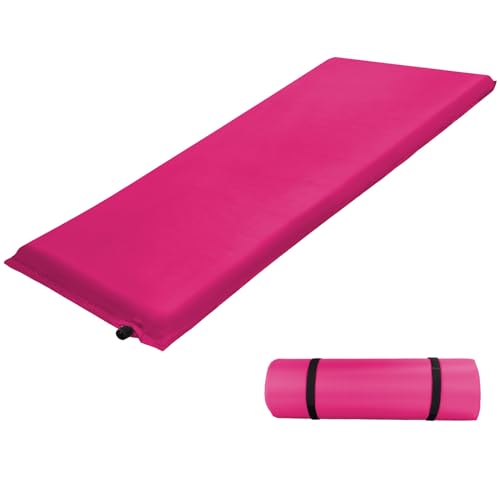 ALPIDEX Isomatte Camping 2.5 cm┃6 cm┃10 cm Dick Schaumstoff Selfinflating Matte Selbstaufblasende Outdoor Thermomatte Robust Isolierend, Maße:190 x 60 x 2.5 cm, Farbe:Berry