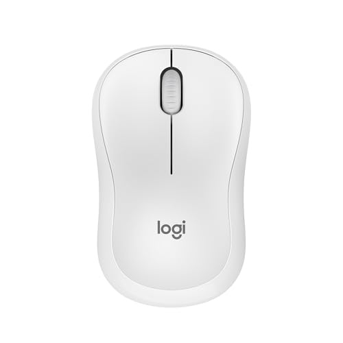 Logitech M240 Silent Bluetooth Maus, Kabellos, Kompakt, Mobil, Smooth Tracking, 18-Monate-Batterie, für Windows, macOS, ChromeOS, kompatibel mit PC, Mac, Laptop, Tablets - Weiß