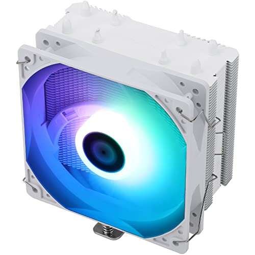 Thermalright Assassin X 120 SE Weiß CPU Luftkühler, 4 Heat Pipes, TL-C12CW-S PWM Leise Fan CPU Kühler mit S-FDB Lager, Für AMD AM4 AM5/Intel LGA1700/1150/1151/1155/1156/1200