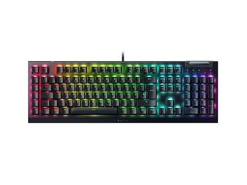 Razer BlackWidow V4 X (Green Switch) - Mechanische Gaming-Tastatur - Razer Snap Tap (Mechanische Green Switches, 6 Makro-Tasten, Doubleshot-ABS-Tastenkappen, RGB Chroma) QWERTZ DE-Layout | Schwarz