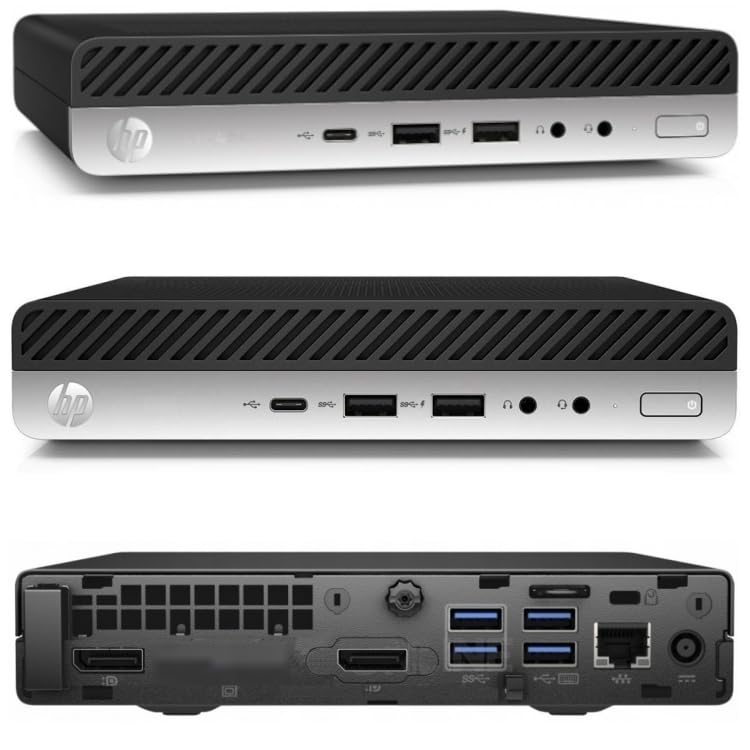 HP 18cm Silent Mini-PC Business Office Multimedia Computer mit 3 Jahren Garantie! | Intel®Pentium® 4400T 2x2.90GHz | 8GB DDR4 | 256 GB SSD | USB3 | Windows 11 Prof. 64-Bit | #7297