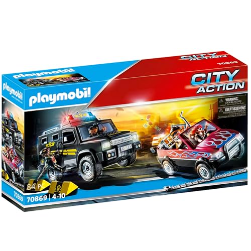 PLAYMOBIL® 70869 - City Action - Polizei, Verfolgung der Bankräuber, modernes SEK-Geländefahrzeug